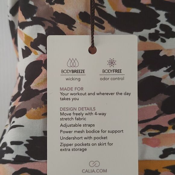 CALIA Performance Dress New Animal Unbleached  Sz XS  NWT - Picture 4 of 12